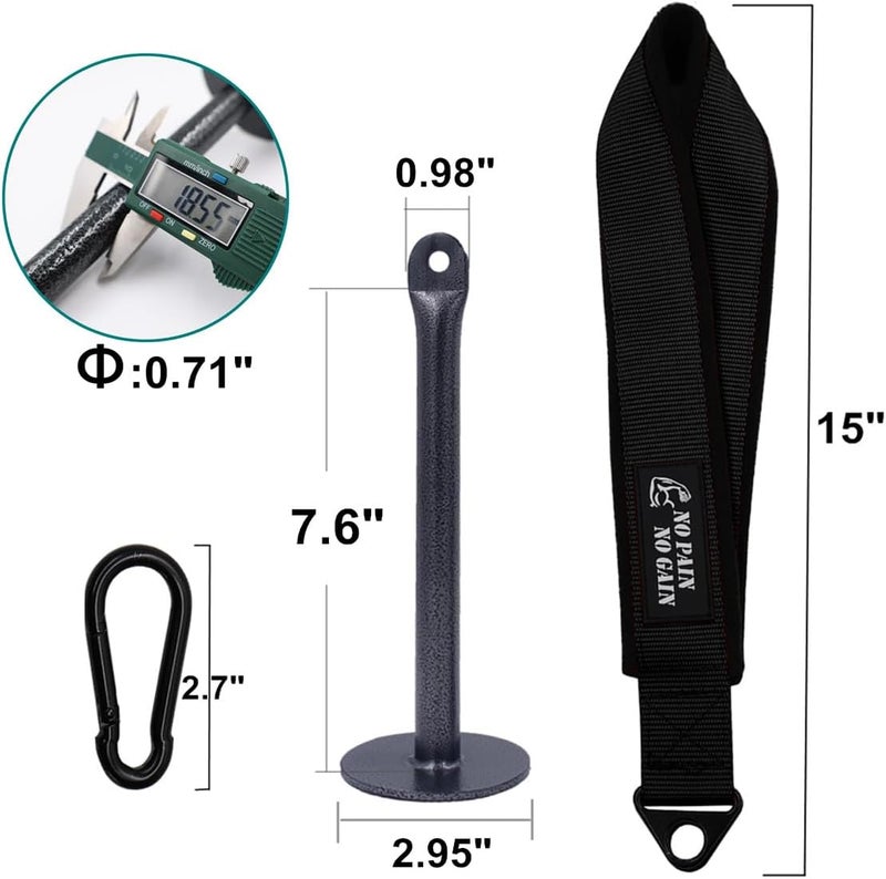 Lights Mountain Arm Wrestling Training Strap Belt Hand Grip Arm Finger Forearm Exerciser Strengthener for Cable Machine and Free Weight - Image 2